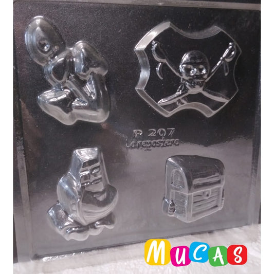 Molde acetato piratas