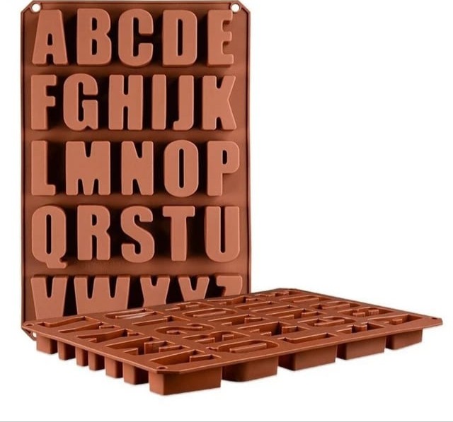 Molde de silicona abecedario letras
