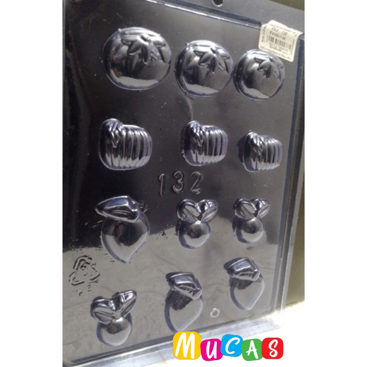 Molde de acetato frutas